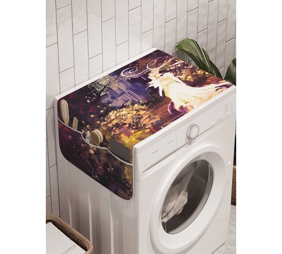 Органайзер для хранения Ambesonne "Лесная нимфа" на стиральную машину, 45x120 см, cwm_23073 1