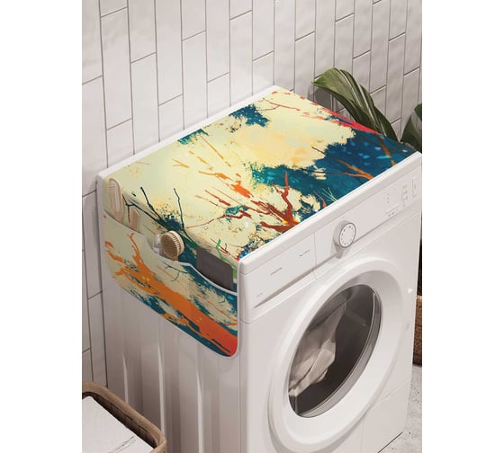 Органайзер для хранения Ambesonne "Энергетический лес" на стиральную машину, 45x120 см, cwm_23019 1
