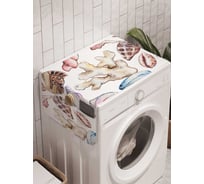 Органайзер для хранения Ambesonne "Нарисуем ракушки" на стиральную машину, 45x120 см, cwm_11826