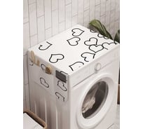 Органайзер для хранения Ambesonne "Пустые сердца" на стиральную машину, 45x120 см, cwm_18101