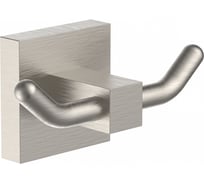 Двойной крючок для ванной Wonzon & Woghand брашированный никель WW-8925-BN