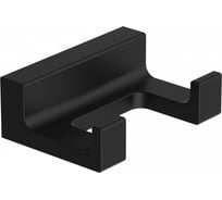 Двойной крючок для ванной Wonzon & Woghand черный WW-9125-BL