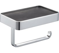 Держатель для туалетной бумаги с полкой Wonzon & Woghand хром WW-9536