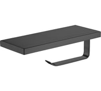 Держатель для туалетной бумаги с полкой Wonzon & Woghand черный матовый WW-V2801-MB