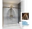 Дверь в душевую нишу GuteWetter GWMPSLD864 165x200 см, цвет фурнитуры бронзовый, цвет стекла бесцветный, стекло закаленное 8 мм / 6 мм, открывание двери левое / правое 4698033047824 4