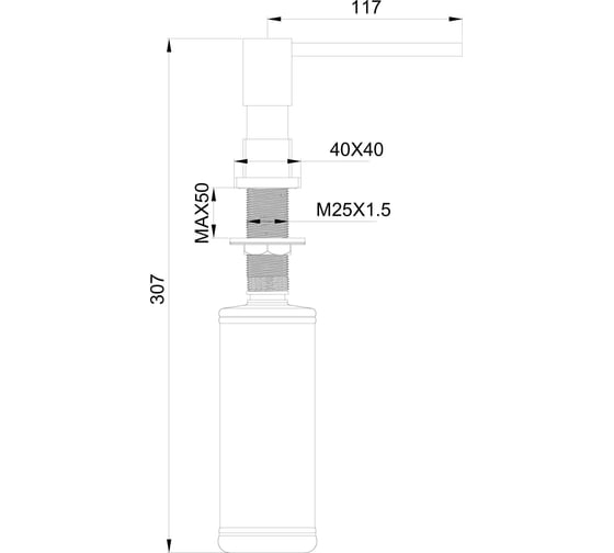 Дозатор мыла Wonzon & Woghand брашированное золото WW-88SD01-BG