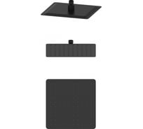 Тропическая лейка для душа Wonzon & Woghand черный матовый WW-88DP06-MB