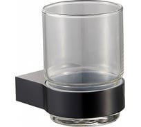 Стакан для зубных щеток с держателем Wonzon & Woghand черный WW-7721
