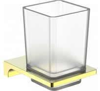 Стакан для зубных щеток с держателем Wonzon & Woghand глянцевое золото WW-9121-LG