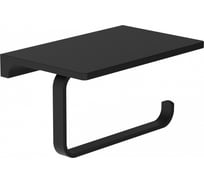 Держатель для туалетной бумаги с полкой Wonzon & Woghand черный WW-9126-BL