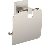 Держатель для туалетной бумаги с крышкой Wonzon & Woghand брашированный никель WW-8926-BN