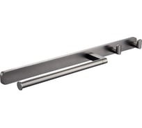 Полотенцедержатель Wonzon & Woghand с 2 крючками, темный графит WW-9361