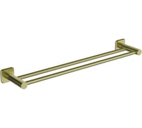 Полотенцедержатель двойной Wonzon & Woghand брашированное золото WW-V1102-BG