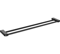 Полотенцедержатель двойной Wonzon & Woghand черный матовый WW-V3102-MB