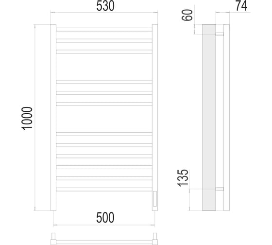 Сицилия Terminus П12 500x1000 sensor quick touch 4670078526298
