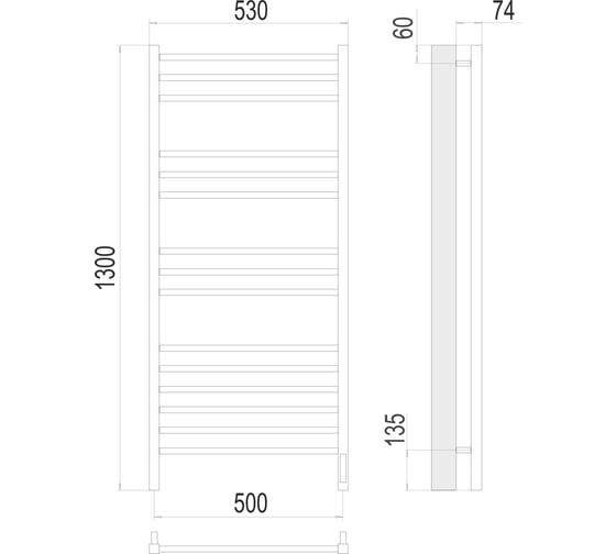 Сицилия Terminus П15 500x1300 sensor quick touch 4670078526304
