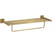 Полотенцедержатель с полкой Wonzon & Woghand бронза WW-7281