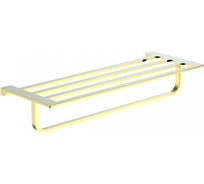 Полотенцедержатель с полкой Wonzon & Woghand глянцевое золото WW-9181-LG