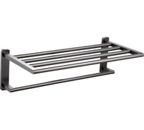 Полотенцедержатель с полкой Wonzon & Woghand темный графит WW-9381