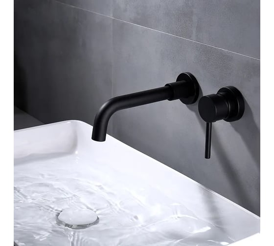 Смеситель для раковины встраиваемый Maretti Eleganza Black, черный ENB32RF13
