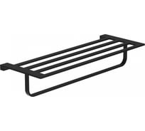 Полотенцедержатель с полкой Wonzon & Woghand черный WW-9181-BL