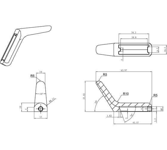Крючок для ванной Wonzon & Woghand хром WW-V4301-CR