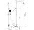 Душевая система Wonzon & Woghand Balance, хром WW-054601-CR 2