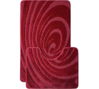 Комплект из 2 ковриков L'CADESI Lemis 50х80, 50х40, 3019, вишневый 1601