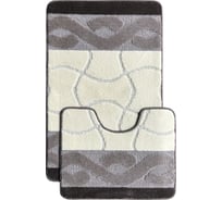 Комплект из 2 ковриков L'CADESI Marathon 50х80, 50х40, Анил, шоколадный 425843