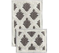 Комплект из 2 ковриков L'CADESI Pamuklu хлопок, 60х100, 60х50, 1242 1242601002