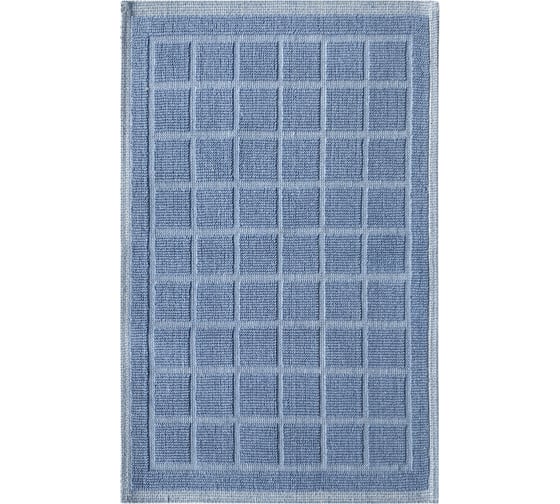 Коврик из хлопка L'CADESI Pamuklu 60х100 синий, AS36 12611364