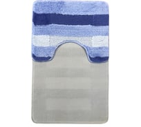 Комплект из 2 ковриков L'CADESI High Mono 50х80, 50х40, Colorline, голубой 225807