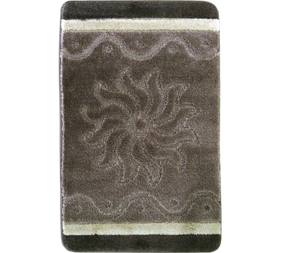 Комплект из 2 ковриков L'CADESI High Mono 50х80, 50х40, Kibela, коричневый 225802