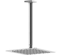 Верхний душ квадратный Cezares, 30x30 см, с потолочным кронштейном 30 см, нержавеющая сталь, хром CZR-B-TDDQ-30/30-01