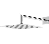 Верхний душ Cezares 300x300мм с кронштейном 350 мм, исполнение хром PORTA-TDDQ-30-01