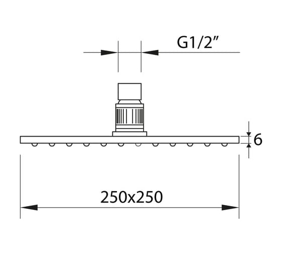 Верхний душ CLEVER SAONA SLIM 61049