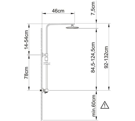 Душевая система CLEVER SAONA SLIM 61013