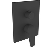 Внешняя часть смесителя для ванны и душа CLEVER START ELEGANCE матовый черный 61111