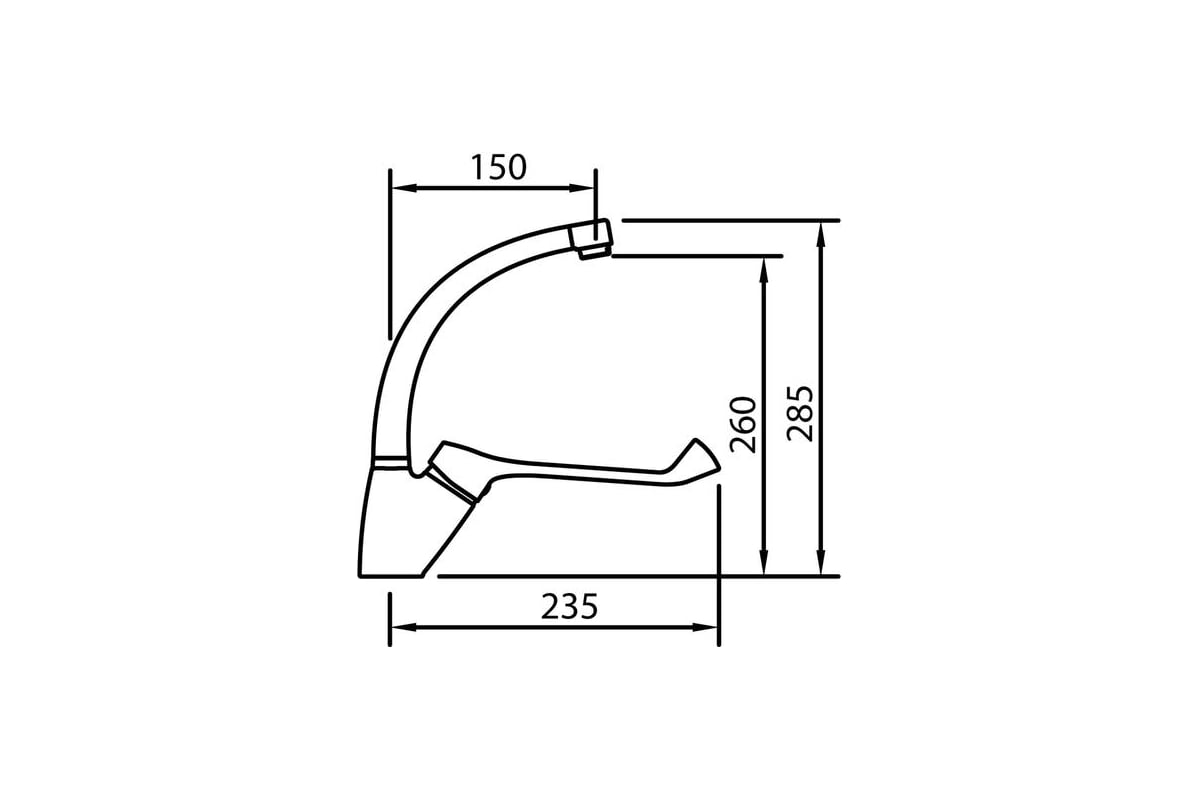 Смеситель для раковины/мойки CLEVER медицинский S12 URBAN 99215 ...