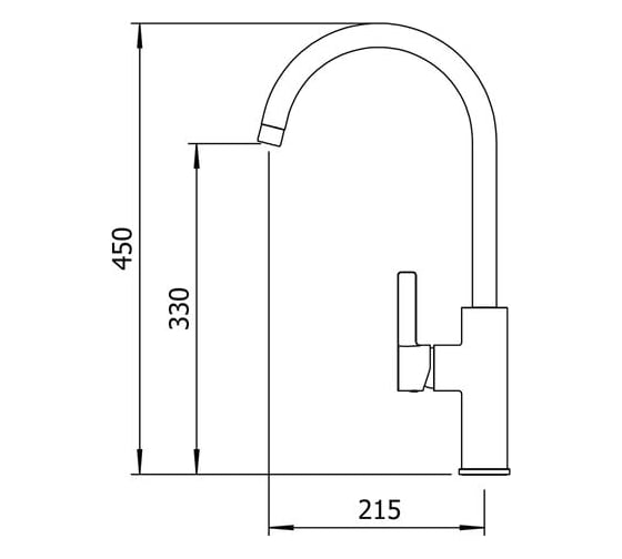 Смеситель для кухни CLEVER ALPINA ROUND хром 61189