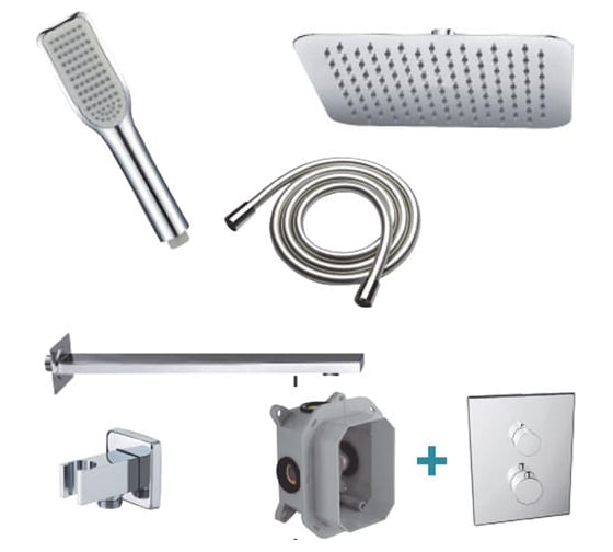 Душевой комплект скрытого монтажа CLEVER UP URBAN 61107