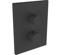 Внешняя часть смесителя для ванны и душа CLEVER UP URBAN термостат, матовый черный 61108