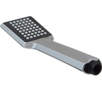 Лейка для душа Melodia della vita квадрат 1 функция, 80х60мм, L240мм, хром черный серый 34663