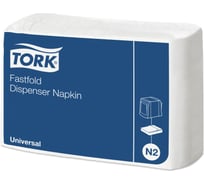 Салфетки TORK Система N2 Fastfold, комплект 36 шт,. 25х30 см., 300 шт., белые 129537