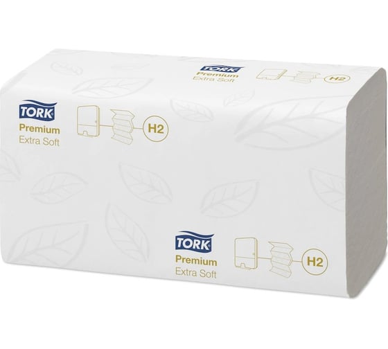Бумажные полотенца TORK Premium сложение Multifold, ультрамягкие, Н2, 21 пачка в упаковке 100297 22874