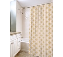 Штора для ванной комнаты VILINA полиэтилен, 180х180 см, Диамант бежевый 6984-DiB