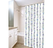 Штора для ванной комнаты VILINA полиэтилен, 180х180 см, Ракушки белые 6984-RW