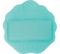 Подушка для ванны с присосками VILINA Лотос массажная, 33х33 см, зелёная 6909-GR
