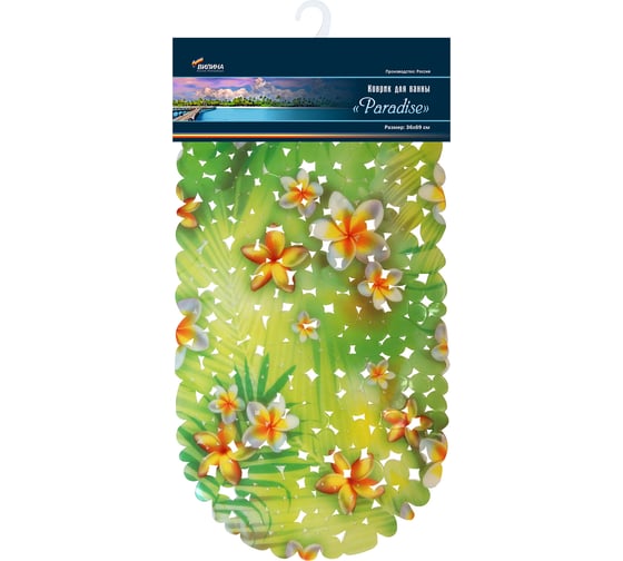 Коврик для ванны VILINA Paradise 36х69 см, 6930-FV12-MG