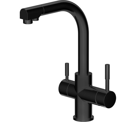 Смеситель для кухни с подключением питьевой воды Bravat Palace черный F729261BM-RUS 00-00256814